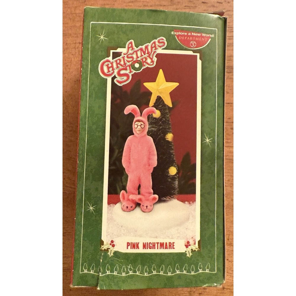 Department 56 Pink Nightmare A Christmas Story Pinkโ Bunny Suit New